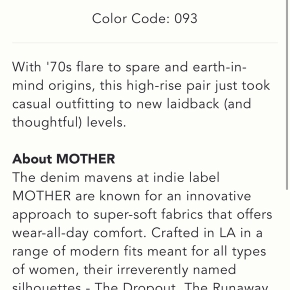 Mother Denim The Hustler High Rise Roller Heel Jeans Sz 30 - Picture 7 of 8